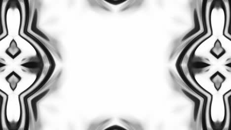 seamless abstract kaleidoscope black and white