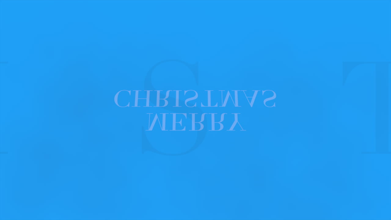 블루 현대 그라데이션 1에 메리 크리스마스