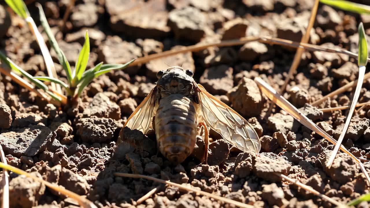 Cicada Nymph on the Ground