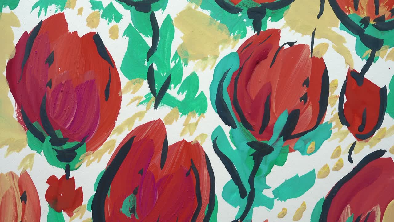 花の抽象画