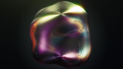 bucle de animación de esfera abstracta con fondo negro