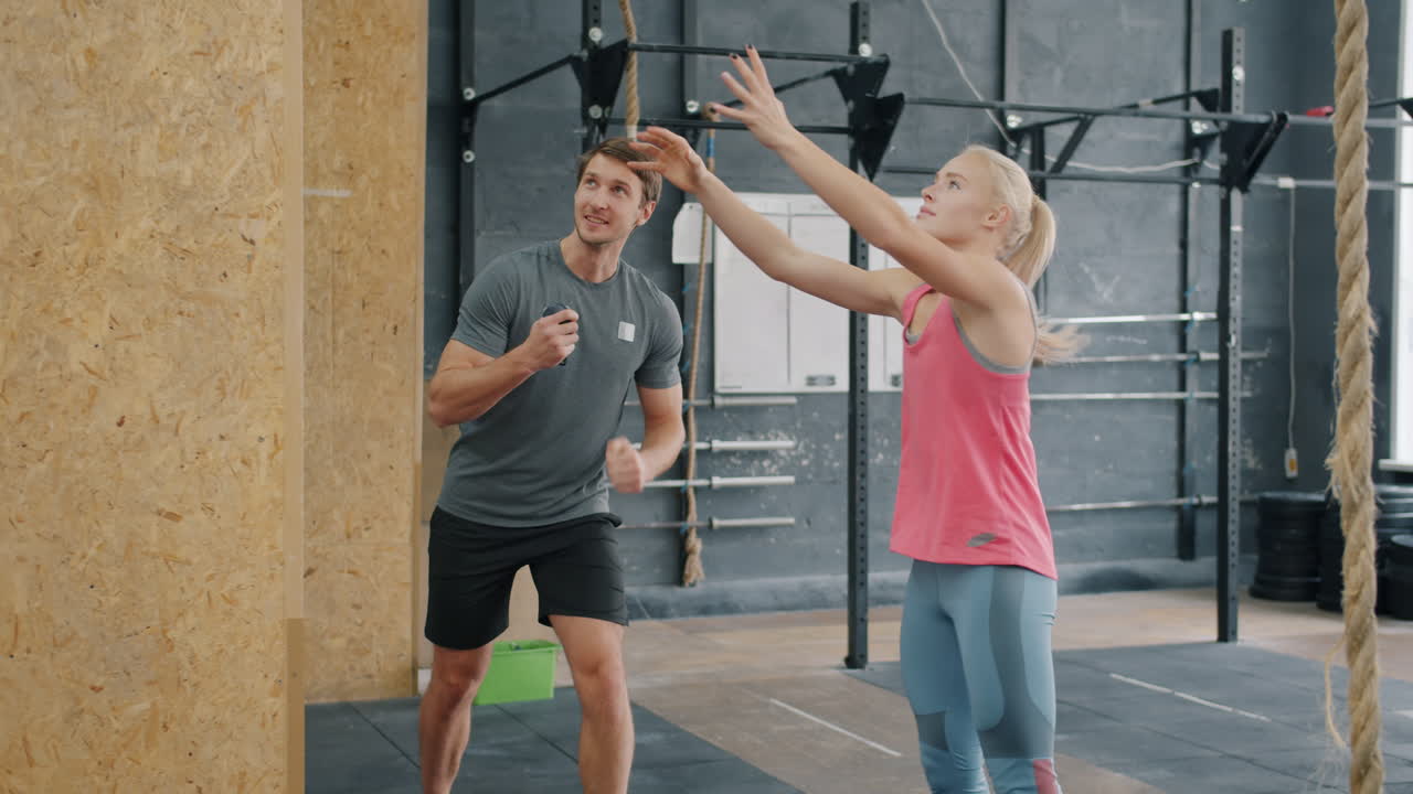 Fitness Training Session with Personal Trainer