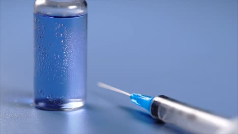 vaccine vial and syringe
