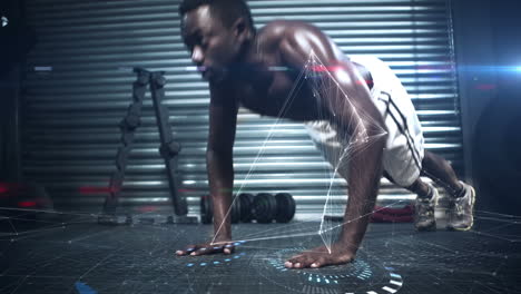 Muscular-man-doing-push-ups-