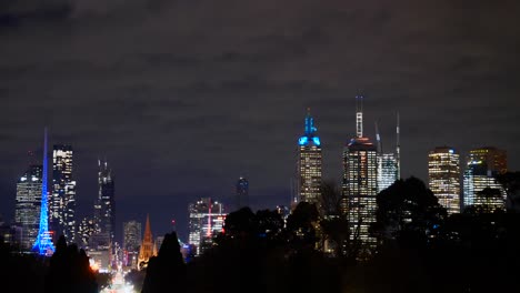 Melbourne-Paranoma-Skyline-Zeitraffer-Bei-Nacht-Melbourne-City-Zeitraffer-Bei-Nacht