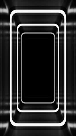 black and white futuristic tunnel