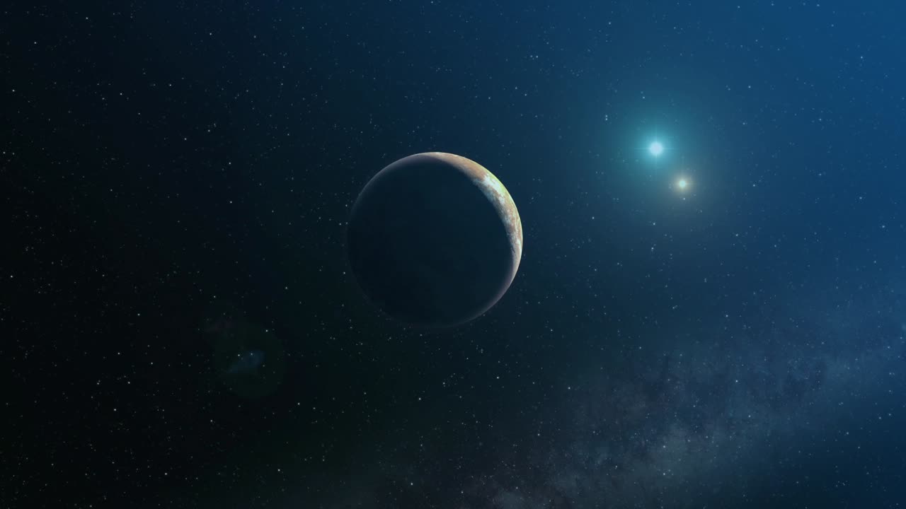 llegando a un lejano exoplaneta árido