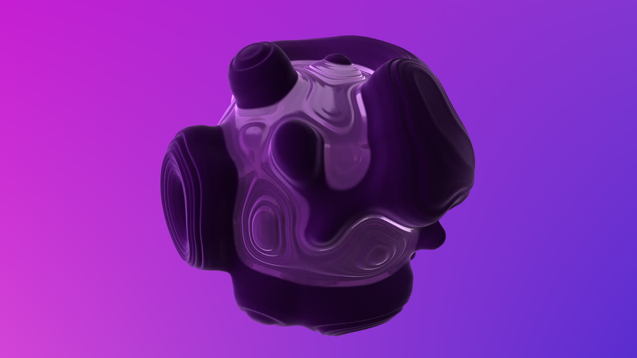 The image showcases a mysterious black and purple object with a central hole. Its purpose or identity remains ambiguous, prompting curiosity and intrigue