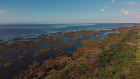 Drohnenaufnahmen-Aus-Der-Luft-Okeechobee-Lake-USA