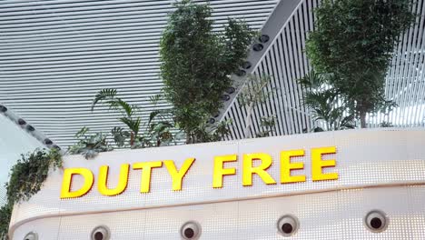 duty free shop at the airport