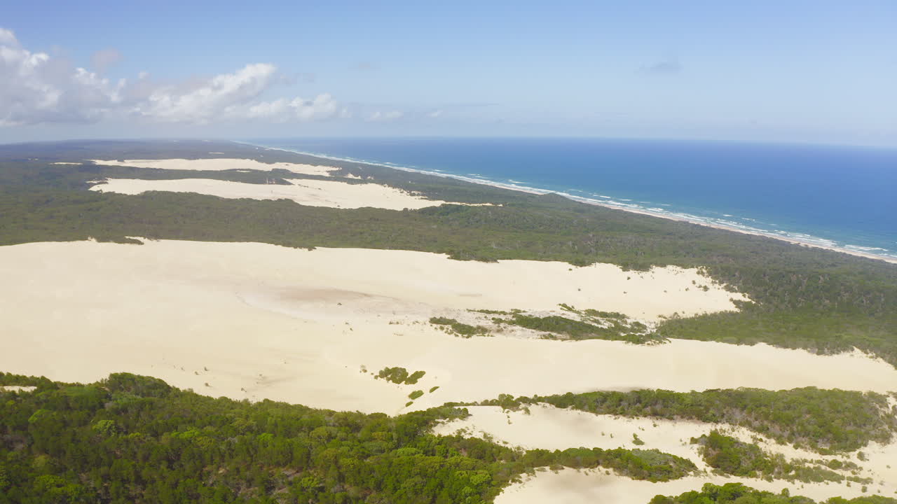 It's sandy before the sea