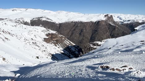 Farellones-Santiago-De-Chile-Fluss-Tag-Natur-Schnee