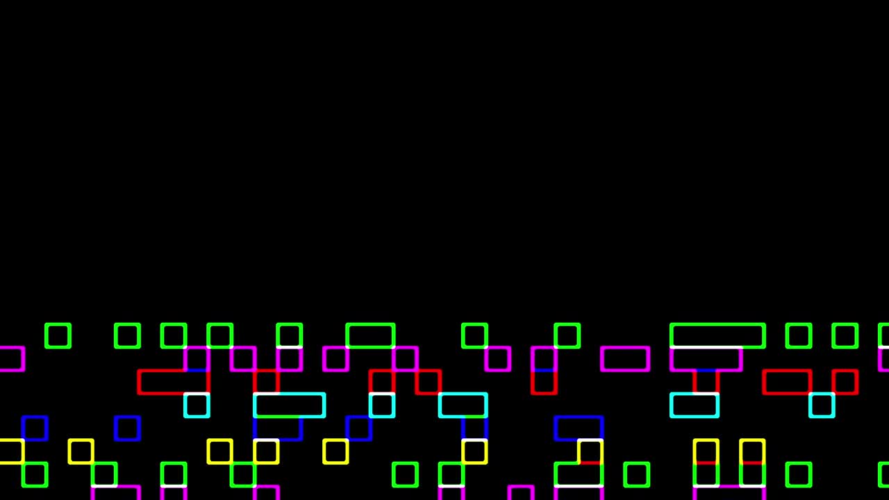 señal de cuadrados digitales multicolores