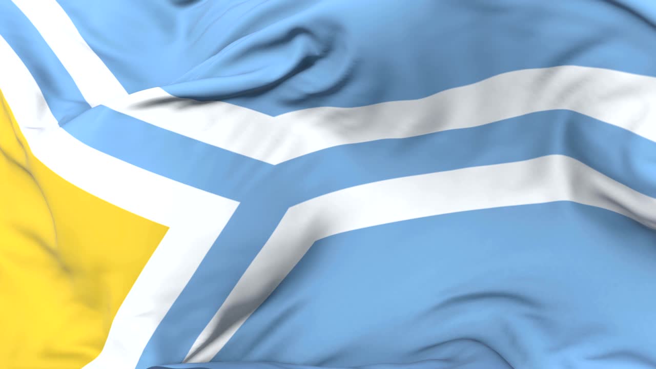 푸른 하늘과 함께 느리게 바람에 tuva 발을 흔들고, 루프