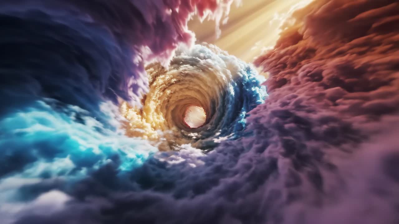 Dramatic Cloud Vortex