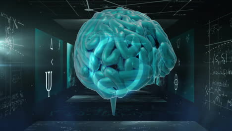 Animation-of-human-brain-and-data-processing