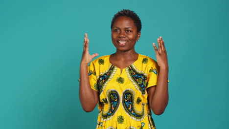 Young-positive-woman-praying-to-God-for-health-and-happiness