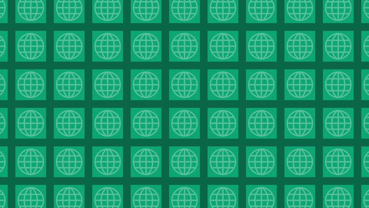 Green Globe Pattern