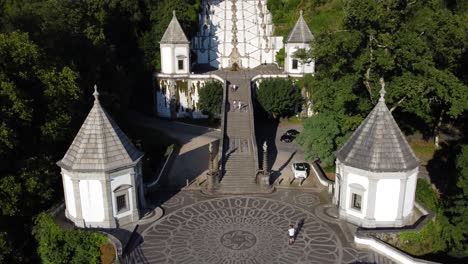 revealing bom jesus church at braga, portugal.