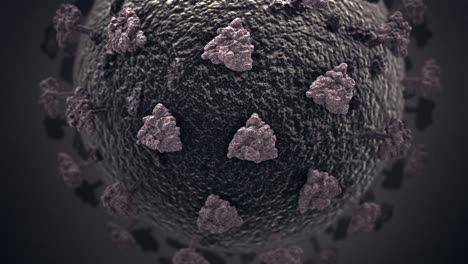 animation of covid -19 coronavirus concept background loop