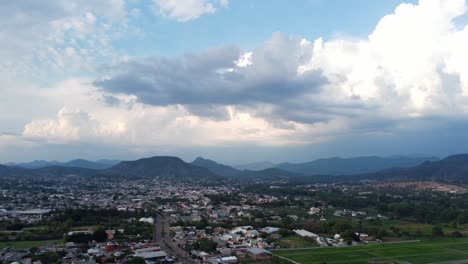 Aerial-view-of-the-Yucunitza-Mountain-in-Huajuapan-de-Leon,-Oaxaca