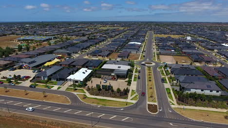 flying over tarniet housing estate