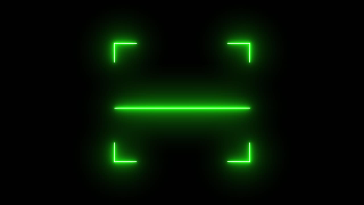 Abstract Neon Green Rectangle