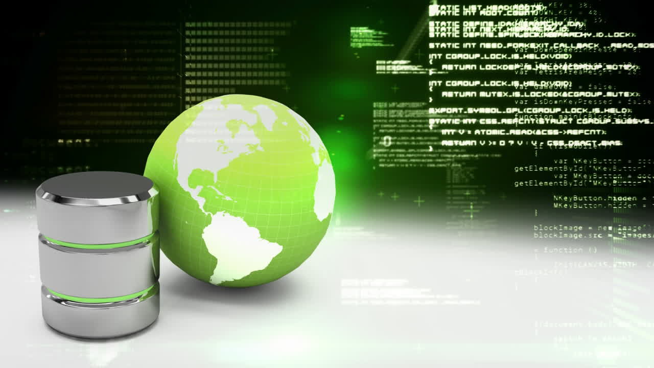 tierra verde segura con código digital