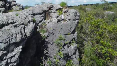 Una-Gran-Roca-Revela-Un-Paisaje-Mediterráneo-Con-Algarrobos-Y-Olivos-Toma-Aérea