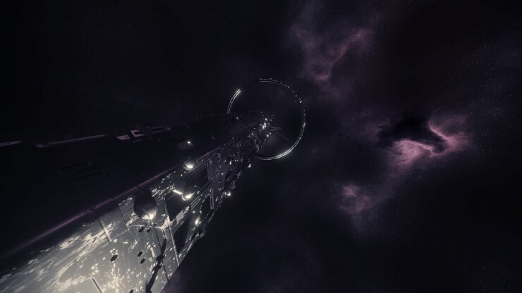 Spaceship future spacecraft ufo space station travel stars universe astronaut