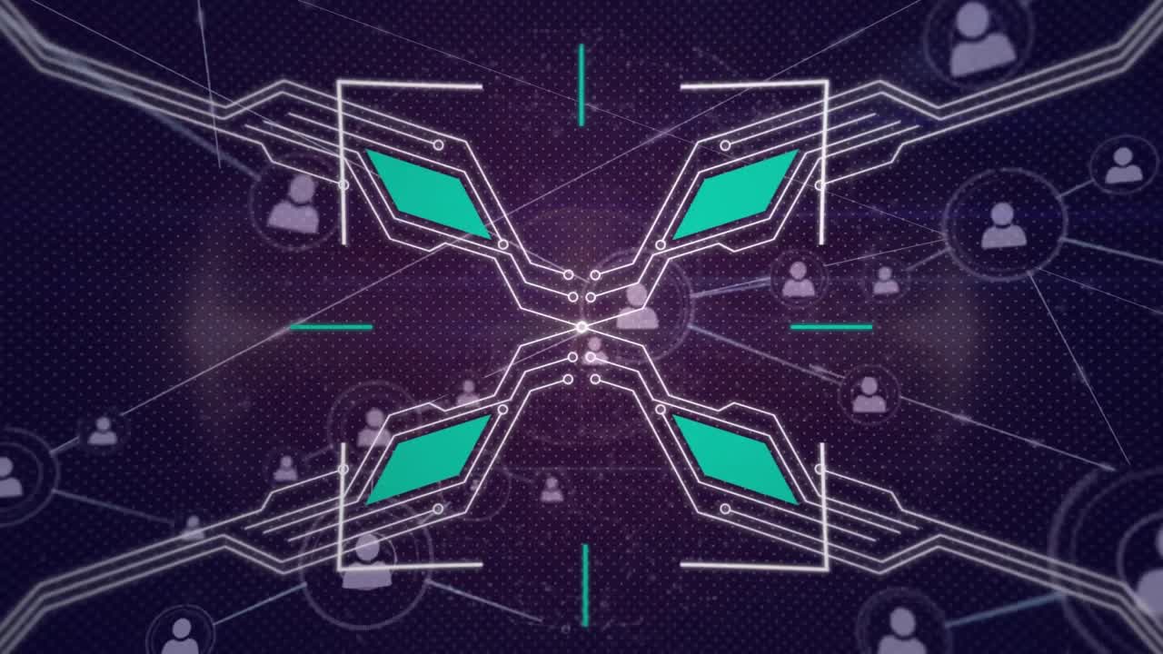 Animation of digital interface over network o connections