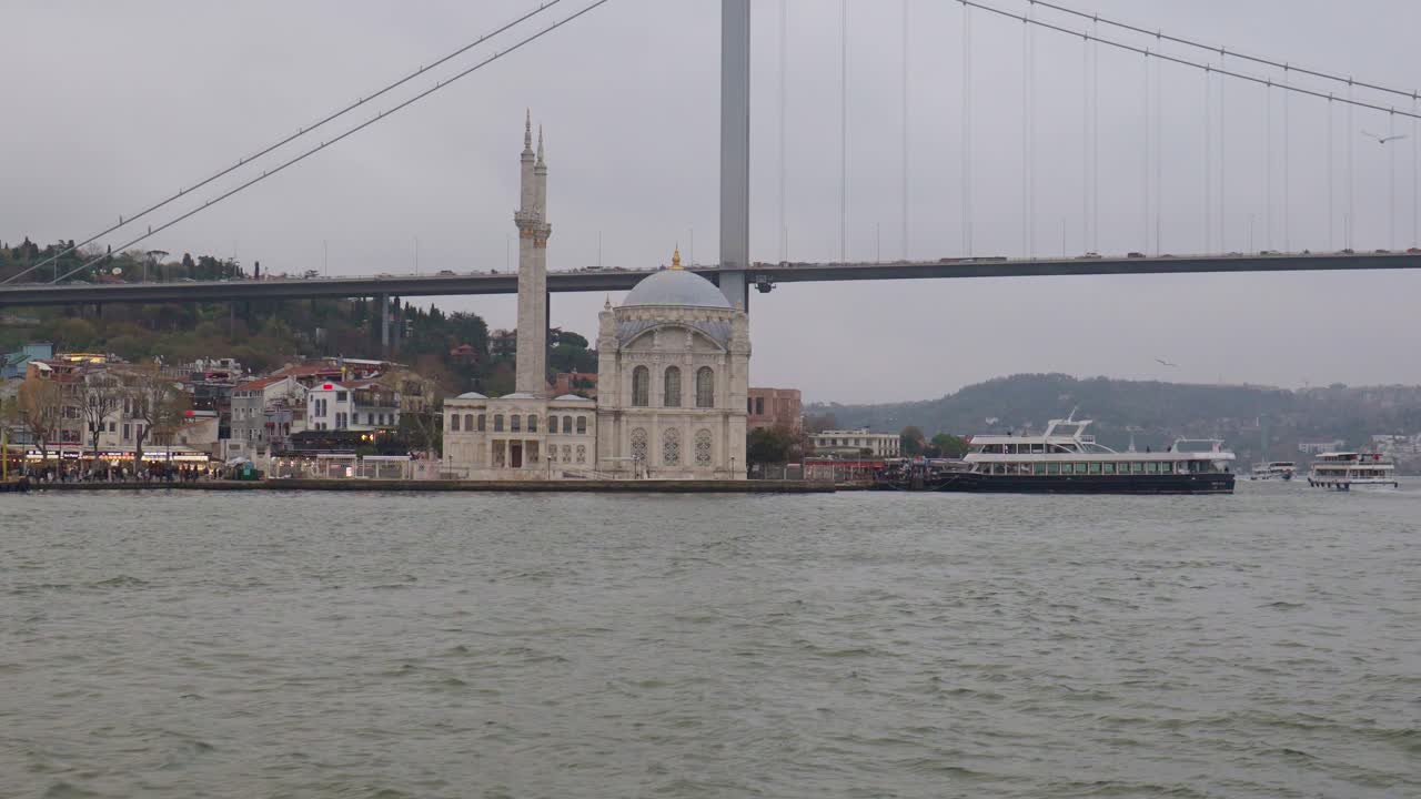 Istanbul bridge between Europe and Asia December recorded by a Sony A7IV camera.