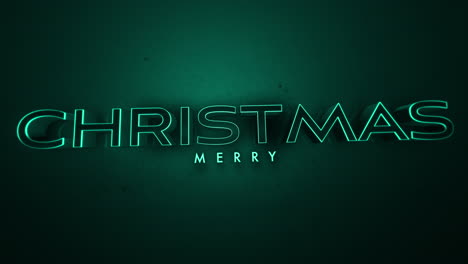 Dark-monochrome-Merry-Christmas-text-on-green-gradient