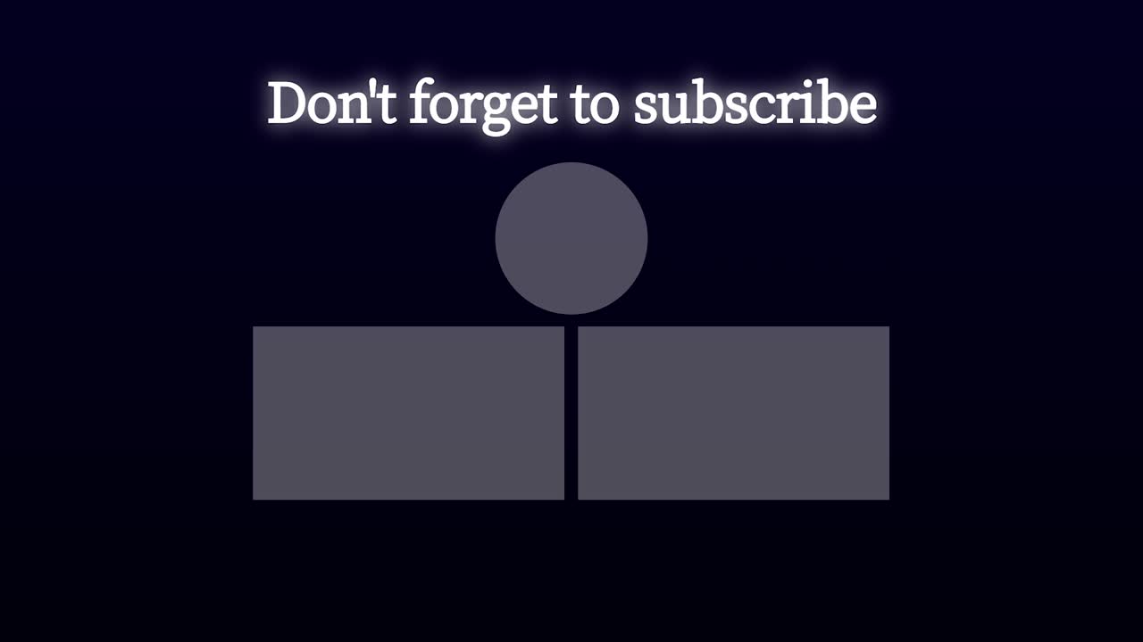 간단한 그라데이션 엔드 카드 엔딩 스크린 모션 그래픽