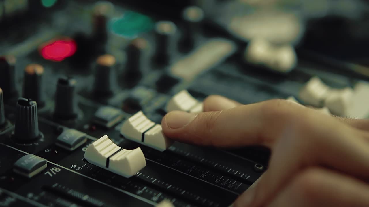 dj trabaja en la consola de dj 2