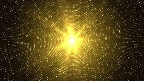 3d 4k abstract explosion gold lights sparkles lines speed of light. festive golden motion loop background.