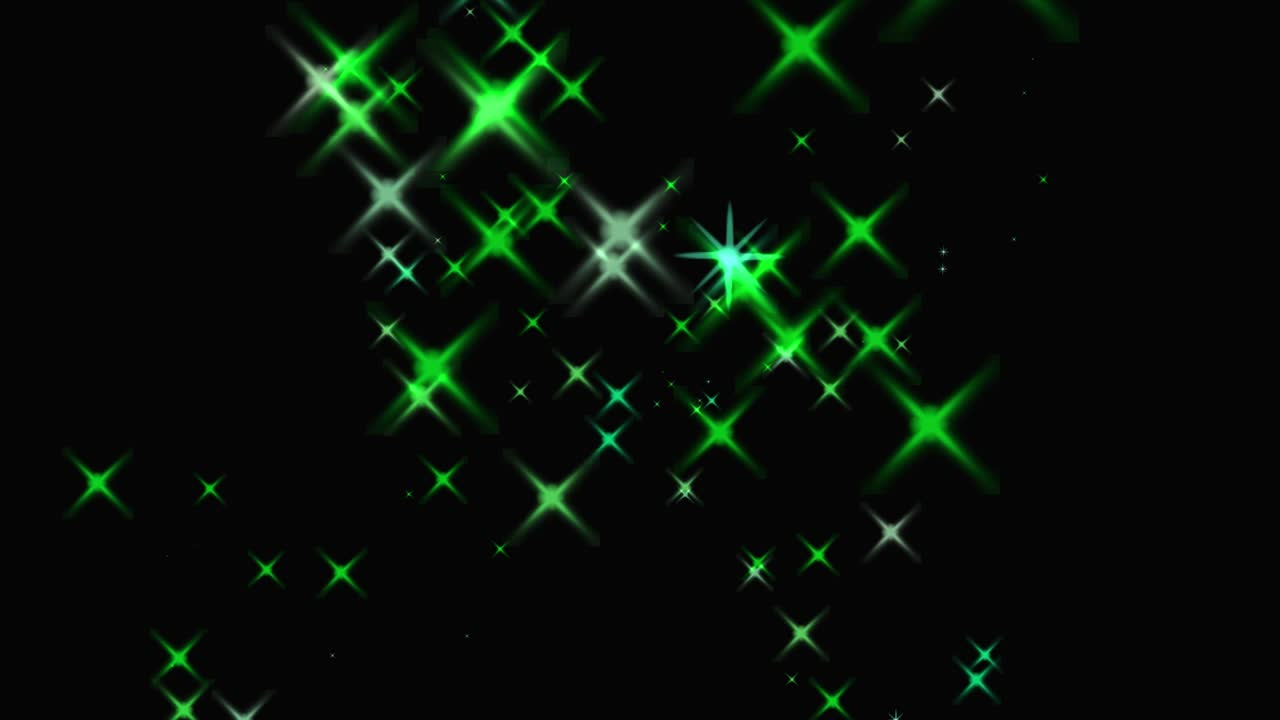animación de partículas de estrellas brillantes gráficos de movimiento