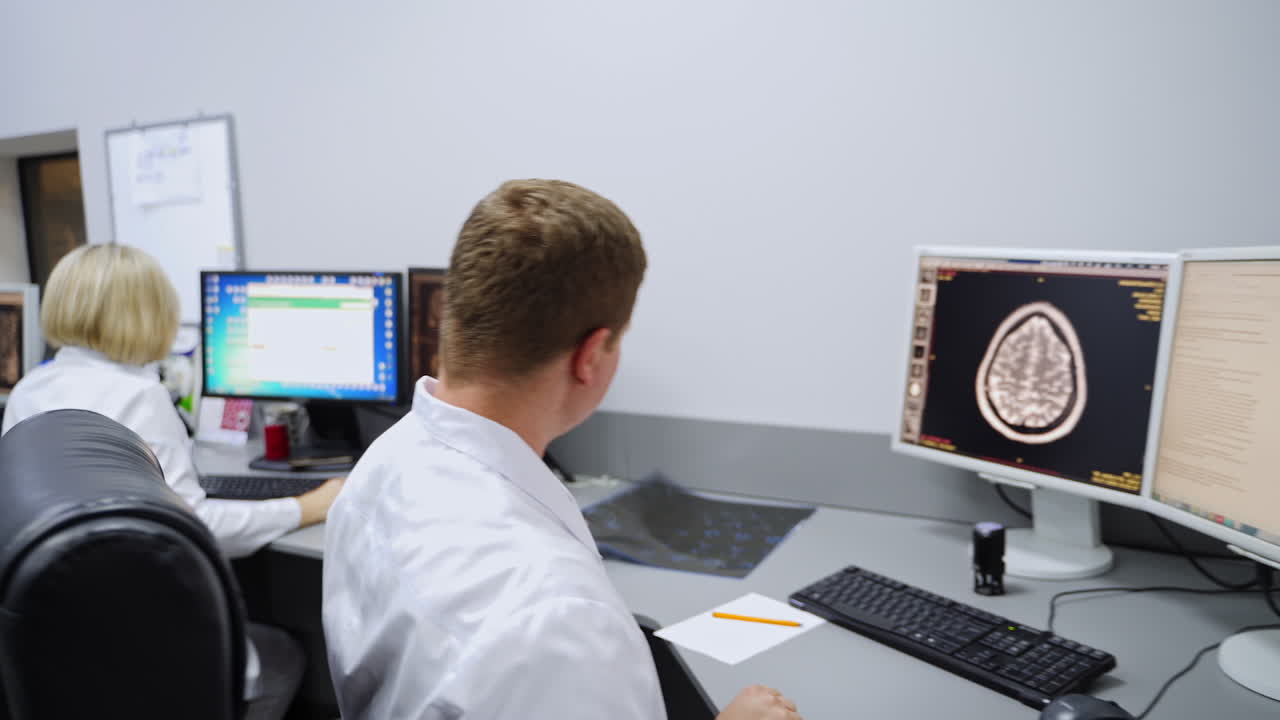 Medical Professionals Reviewing Radiology Images