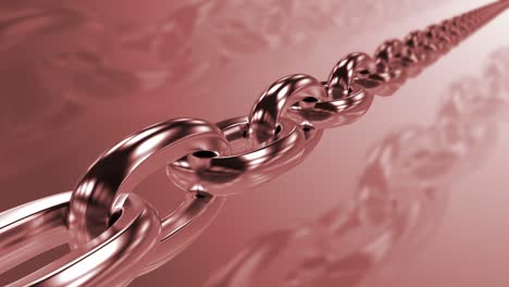el fondo de la cadena de bloques de bucle abstracto rosa.