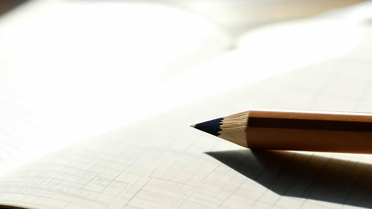 노트북 에 있는 연필