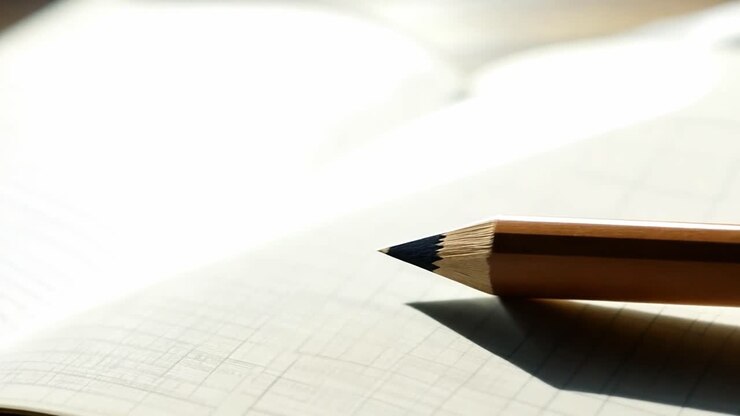 Pencil on a Notebook