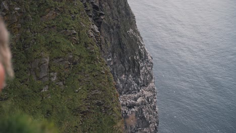 attractive woman enjoy magical landscape of runde island