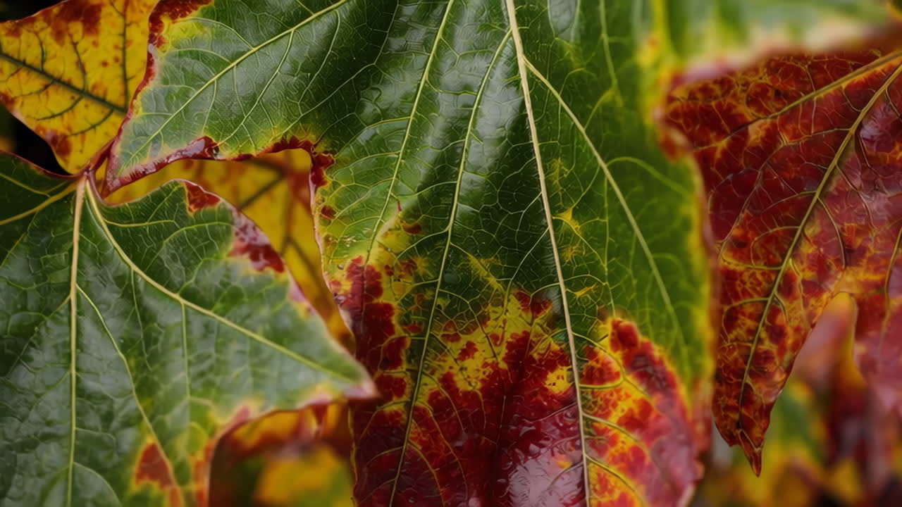 осенние листья вблизи