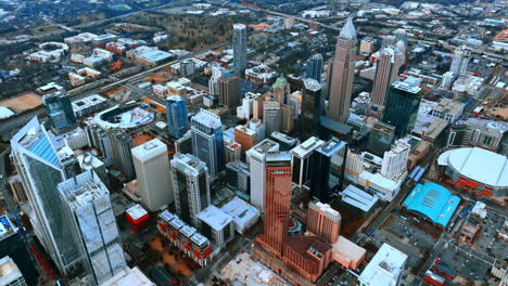 skyline view of downtown austin, texas featuring high-rise buildings and modern architecture