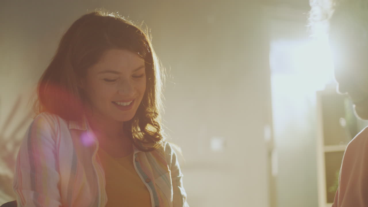 Elderly Woman and Young Woman Discussing