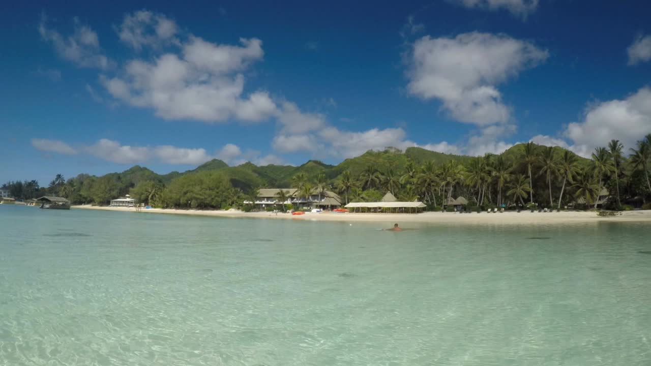 Muri Lagoon landscape Rarotonga Cook Islands