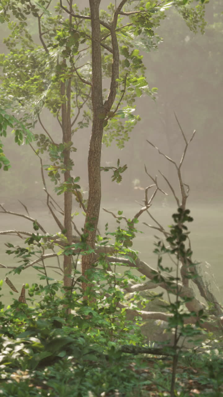 안개 숲의 장면