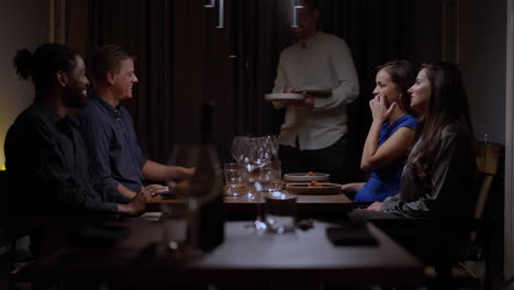 People Dining at a Restaurant