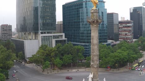 Das-Denkmal-Des-Mexikanischen-Unabhängigkeitsengels-In-Mexiko-Stadt