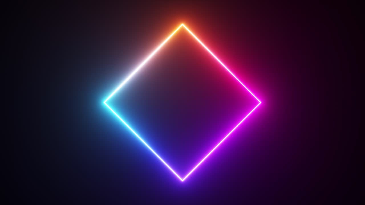 Neon Diamond Shape Background